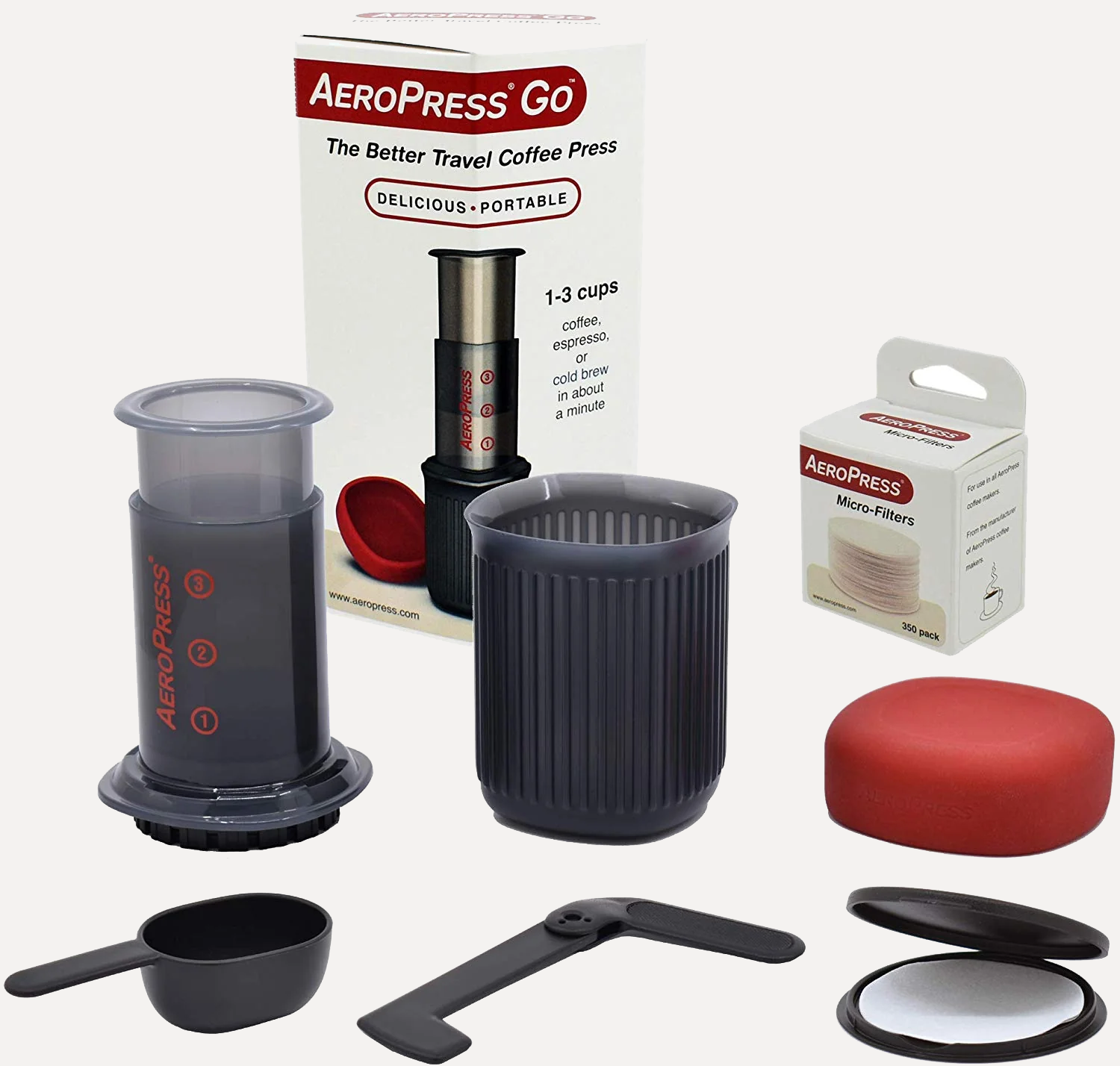 AeroPress Go Travel Coffee Maker - Grey